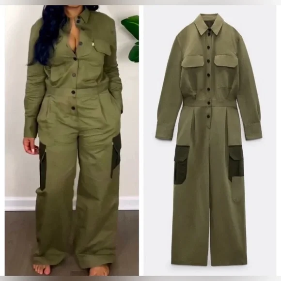 Zara Patchwork Jumpsuit.Limited Edition. New With Tags. - Picture 9 of 11